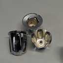 Enhon Shower Knob 2 Piece Replacement, Compatible with Pfister Verve Tub Shower Handle, 2 Faucet Handle Trim Kit for 5-1/2 inch High, 12 Tooth Broach Stem Cartridge(Polished Chrome)