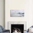 Belmrxne Coastal Wall Art White and Grey Bathroom Wall Decor Moden Aesthetic Artwork Fashion Small Canvas Painting for Hallway Entryway Living Room Bedroom 12x24 Inches