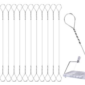 Nuanchu 10 Pcs Cheese Slicer Wire Replacement Block Cheese Cutter Wire for Polished Marble(Style 1)