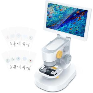 Biological 1600X Digital Microscope with 9" IPS Touchscreen