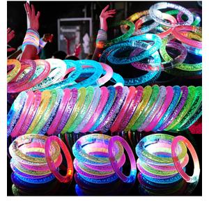 20 Pack LED Light Up Bracelets, Glow in the Dark Party Supplies, 6 Color Glow Bracelets, Rave Party Favors for Kids/Adults Birthday, Concert,Goodie Bag Fillers, New Year