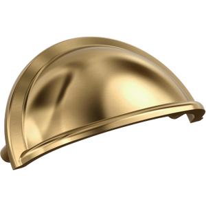 Amerock BP53010CZ Champagne Bronze Cabinet Cup Pull | 3 inch (76mm) Center-to-Center Cabinet Hardware | Cup Pulls | Furniture Hardware | Drawer Pull