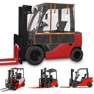 Forklift rain Cover All-Weather All-Season Use, Forklift Cover fits Most Standard forklifts,EVA Transparent Material,600D Oxford Cloth Waterproof,forklifs Accessories UV Protection