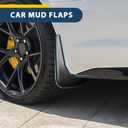 4PCS Car Mud Flaps, Mud Guard, No Drilling No Tape Mudflaps All Weather Protector Mudguards, Front and Rear Side Splash Guards Vehicle Sediment Protection Auto Accessories Universal for Cars