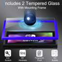 2 x TZGZT [Longest Durable] Travel Carrying Case for Nintendo Switch 2 2025, Large Volume Accessories Bundle Holder, 2 Screen Protector, Hard Protective Cover Estuche Funda with 12 Game Cards, Black