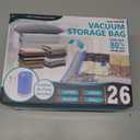 Cozy Essential 26 Pack Vacuum Storage Bags with Portable Rechargeable Wireless Electric Pump, Vacuum Seal Space Saver Bags for Clothing, Pillows, Blanket, Bedding, Comforters