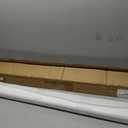 Landical 4 Set 4ft White Plastic Sliding Door Track Set for 3/4" Thick Panels Closet Glass Doors Include 4 Pcs Top Bottom Sliding Cabinet Track for Cabinet Window