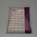 jinchan Striped Linen Kitchen Curtains 24 Inches Tier Curtains Farmhouse Modern Cafe Style Small Window Treatments Airy Light Filtering Rod Pocket for Living Room Bathroom 2 Panels Taupe Grey