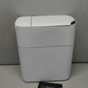 MOPUP Bathroom Trash Can, Automatic Bagging Garbage Can, 3.5 Gallon Slim Smart Small Plastic Trash Bin, Narrow Motion Sensor Trash Can for Bedroom, Office White