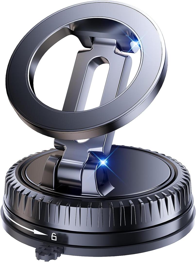 Vacuum Magnetic Car Phone Holder for MagSafe,360Adjustable Car Phone Mount,Phone Holders for Your Car/Gym/Mirror,for iPhone 17 16 15 14 13 12 Series