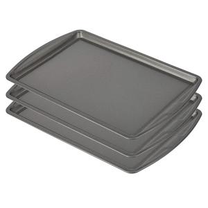 GoodCook Everyday Nonstick Carbon Steel 13” x 9” Baking Sheet Set, 3 Pack – Standard-Sized Carbon Steel Cooking Pans, Bakeware Set, Cookie Sheets for Baking, Oven Pan Set
