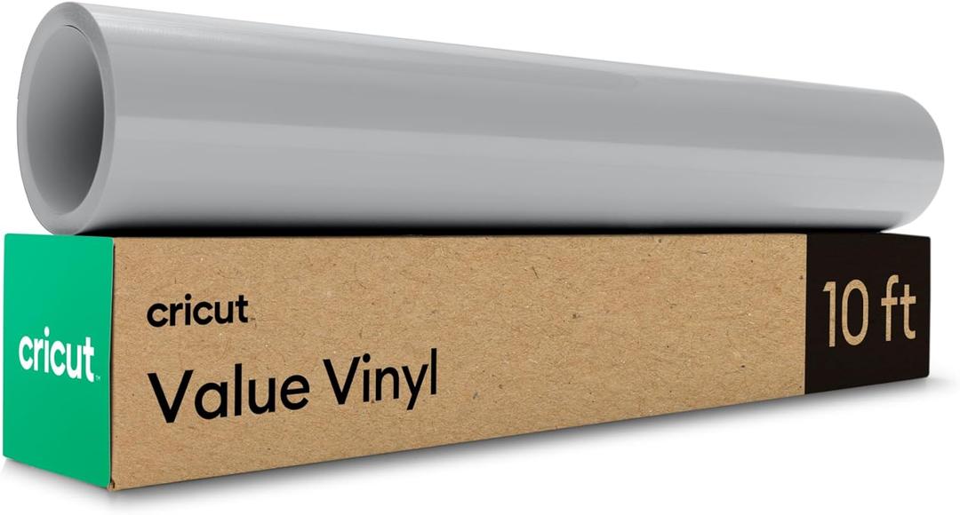 Cricut Value Permanent Vinyl, Gray (12 in x 10 ft)