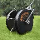K.D STONEDGE Patented Rolling Lawn Coring Aerator Yard Grass Pulling Plugs Manual Aeration Tool Push Roller Rotary Compacted Garden Soil Loosening