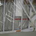 Baby Gate No Drilling, 29"-40" Auto Close Dog Gate Indoor for Doorways & Stairs, Pressure Mounted Adjustable Pet Gate, Easy Walk Through Child Gate for Children & Pets Stroller Friendly, White