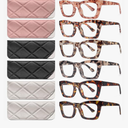 CCVOO Stylish Reading Glasses for Women, Eyeglasses, Blue Light Readers for Women, Computer Eye Glasses, Cheaters, +1.75