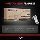 A-Premium Rear Driver Brake Hydraulic Hose Compatible with Select Ford Models - For F-350 Super Duty 2017 2018 2019, with Dual Rear Wheel, Crew/Extended/Standard Cab Pickup Only