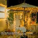 JMEXSUSS 100 LED Connectable Globe String Lights Indoor Bedroom, 33ft Warm White Christmas Lights Plug in with Remote, 8 Modes Hanging Fairy Light Outdoor for Room Classroom Party Spring Home Decor