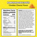 Maruchan Instant Lunch Ramen Noodles, Cheddar Cheese Flavor Japanese-Style Instant Noodle Soup, Easy Meal Ready in 3 Minutes 2.25 Oz. (12 Pack)