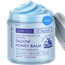 Copper Peptide GHK-Cu Beef Tallow: Grass-Fed Blue Balm for Mature Skin - Face and Body Moisturizer with Methylene Blue, Manuka Honey & Vitamin E Natural Skincare for Dry & Sensitive Skin 4 oz