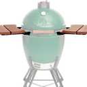 Side Shelves Compatible with Large Big Green Egg,HDPE Outdoor Storage Side Table with 2 Slats Folding Side Shelves Big Green Egg Accessories Replacement Parts Grill