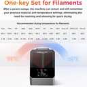 2026 New Creality Space PI Filament Dryer Plus, Dual-Spool 3D Printing Filament Dryer Box, Adjustable Temp 45-70, 360 Hot-Air & Real-Time Humidity Monitor, 12 Filament Presets