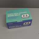 200 PCS Dental Disposable 2 Hole Mixing Wells, PMU Practice Kit, PMU Ink Tray, Microblading & PMU Pigments, Pigment Cups, Microblading Supplies (White, 200)