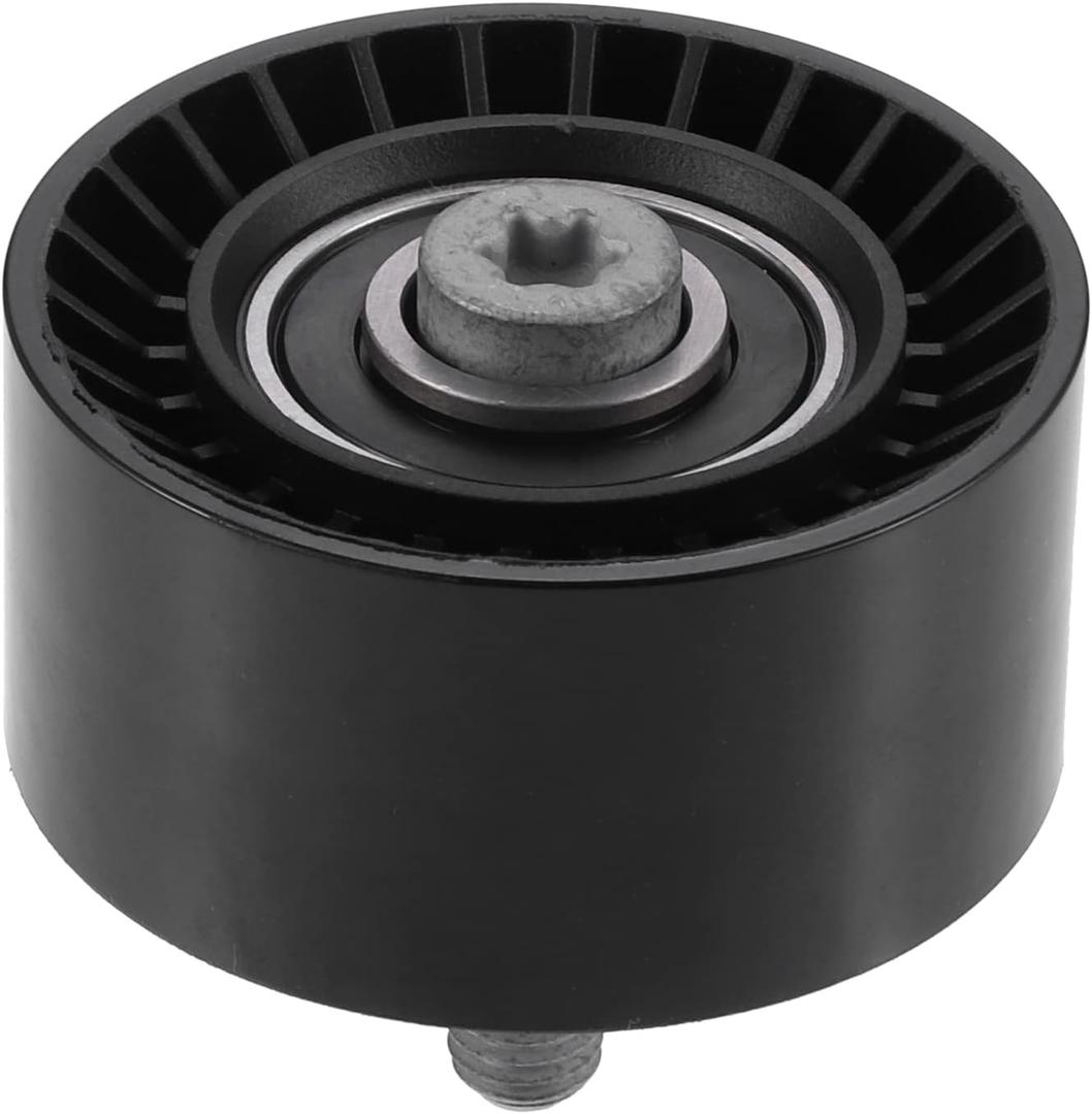 X AUTOHAUX 11288604267 Car Accessory Drive Belt Idler Pulley Tensioner Pulley Guide Pulley for BMW 335i 2012-2015 for BMW 335i GT XDrive 2014-2016