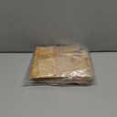 BambooMN 7" x 5.9" Bamboo Cocktail Appetizer Plates with Wine Glass Holder, 4 Pieces