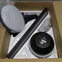 ZMISHIBO 52 Inch Ceiling Fan with Light, App&Remote Control, Flush Mount Low Profile, Dimmable 20W LED Light, Quiet Reversible Motor for Bedroom, Living Room, Apartment, Black