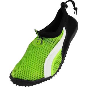 Women's Slip-On Water Shoes with Easy Strap (7, Green)