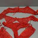 Women's Lingerie Lace Sexy Bra and Panty Sets Two Piece Garter Lingerie Set Boudoir Outfits Size S