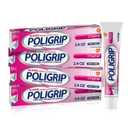 Super Poligrip Original Denture Adhesive Cream, Zinc Free Denture Cream for Dentures - 2.4 Ounces (Pack of 4) (2.4 Ounce (Pack of 4))