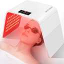 Red-Light-Therapy, Red Light Therapy for Face, 7 Colors Facial Led Light Therapy Face Mask,SPA Equipment for Skincare at Home (White)