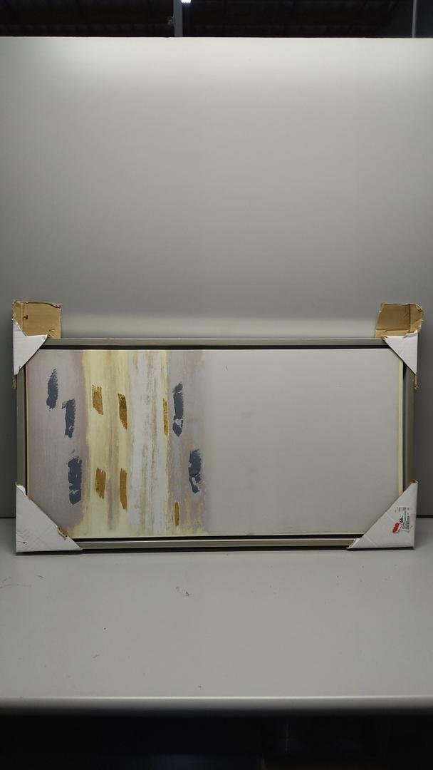 Canvas Print Wall, Abstract Shapes Illustration Modern Art Decorative Nordic Chic Relax/Zen for Living Room, Bedroom, Office - 19" x 36"