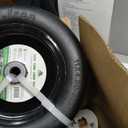 MARASTAR 00232-2PK Universal Fit Flat-Free 11x4.00-5 Tire and Wheel Assembly, Zero Turn Lawn Mower Replacement Tires, Smooth Tread, Adapter Kit included, 2 pack
