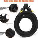 Soaker Hose for Tree Heavy Duty 10 FT Garden Ring Hose with Y Splitter(10FT*2)