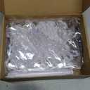 Baquler 12 Pcs Christmas Tree Candles with Remote, Flameless LED Taper Candles Battery Operated Lights with Ball Icicles Snowflake Hooks Xmas Hanging Decor for Winter New Year Party (Clear)