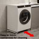 Appliance Rollers Heavy Duty,Max 32in,Second Generation Extendable Appliance Rollers Mobile Washing Machine Base Easily Move Washing Machines, Dryers, Refrigerators, Furniture (White)