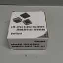 PR1ME Upgrade Collapsible Magnetic Parts Tray Set, 3 Pack, Foldable Magnetic Tool, 4.25 inch Square Silicone Bowls with Magnetic Base Stores and Organizes Small Parts and Tools