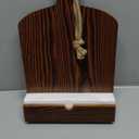 MyGift Cookbook Stand Recipe Book Holder with Brown Wood Cutting Board Design, Cookbook Holder for Countertop Display