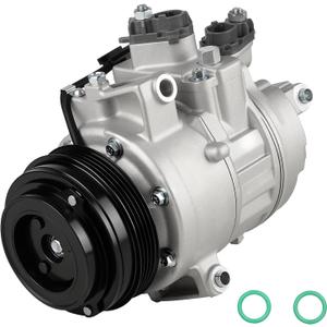 AC Compressor with Clutch Fit for 2013-2020 Ford Fusion 2.5L, 2013-2017 Ford Fusion 2L, 2013-2018 Lincoln MKZ 2L, 2016-2018 Ford Edge 2L, Replace CO 29119C, Air Condition automotive replacement