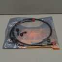 Motorcycle Brake Hose Braided,400-2400mm AN3 Hydraulic Clutch Tube Oil DOT Fluid Pipe Line Stainless Steel for ATV Dirt Pit Street Racing Bike,Removing Fittings Banjo (Black/1100mm)