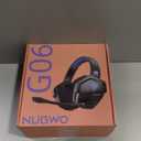 NUBWO Wireless Gaming Headset with Mic for Ps5 Ps4 PC, Zero Interference, 100-Hour Battery All-Day Play, 23ms Sync for Fortnite & Call of Duty/FPS Gamers, Triple Mode All Devices Compatible - Blue