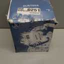 SUSTEAS Stove Top Whistling Tea Kettle - Food Grade Stainless Steel Teakettle Teapot with Cool Touch Ergonomic Handle, With 1 Silicone Pinch Mitt Included, 2.64 Quart(WHITE)