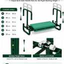 Garden Kneeler and Seat, 6-Level Height Adjustable for Seniors, 15-21 inches
