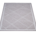 Amazon Basics Less-Mess Cat Litter Box Mat, Unscented, 24" x 35", Grey