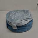 Hihealer Meditation Cushion, Traditional Tibetan Meditation Pillow Velvet Cover - Large Floor Cushion Seating for Adults - Yoga Buckwheat Bolster for WomenMoms (Restful Light Blues)