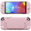 PlayVital Protective Case for Nintendo Switch 2 - Cute Dockable Hard Case Shell for Switch 2 with Thumb Grip & Sticker & Button Caps, Anti-Scratch & Shockproof Cover Skin - Cherry Blossoms Pink