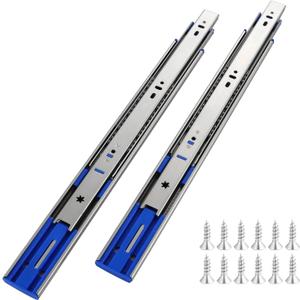22 Inch Soft Close Drawer Slides,4 Pairs Heavy Duty 100 LB Capacity Full Extension Ball Bearing Side Mount Drawer Glides