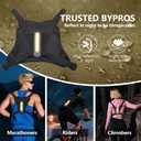 Outdoor Sports Chest pack for men with Gloves, EDC Chest bag for Travel, Lightweight Chest Rig Pouch, Tactical Running Chest Vest for Hiking, Cycling, Fitness, Motorcycle Riding, Workouts (Apricot)